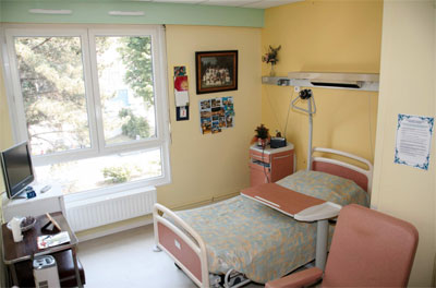 Chambre du centre hospitalier d'Hesdin